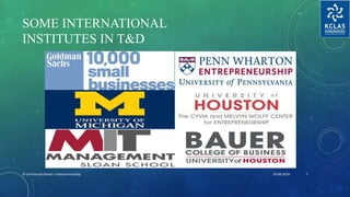 Training & Development for Budding Entrepreneurs | PPTX