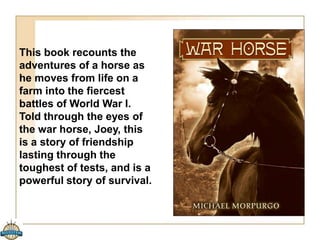 20 
Night of the Twisters 
by Ivy Ruckman 
12-year old Dan Hatch 
finds himself at home 
with his baby brother 
and his best friend 
Arthur when tornado 
sirens begin to go off. 
Hiding in the basement, 
the three boys face 
multiple twisters in a 
night none of them will 
ever forget. An exciting 
story about survival and 
strength. (160 pages) 
Based on a true story! 
 