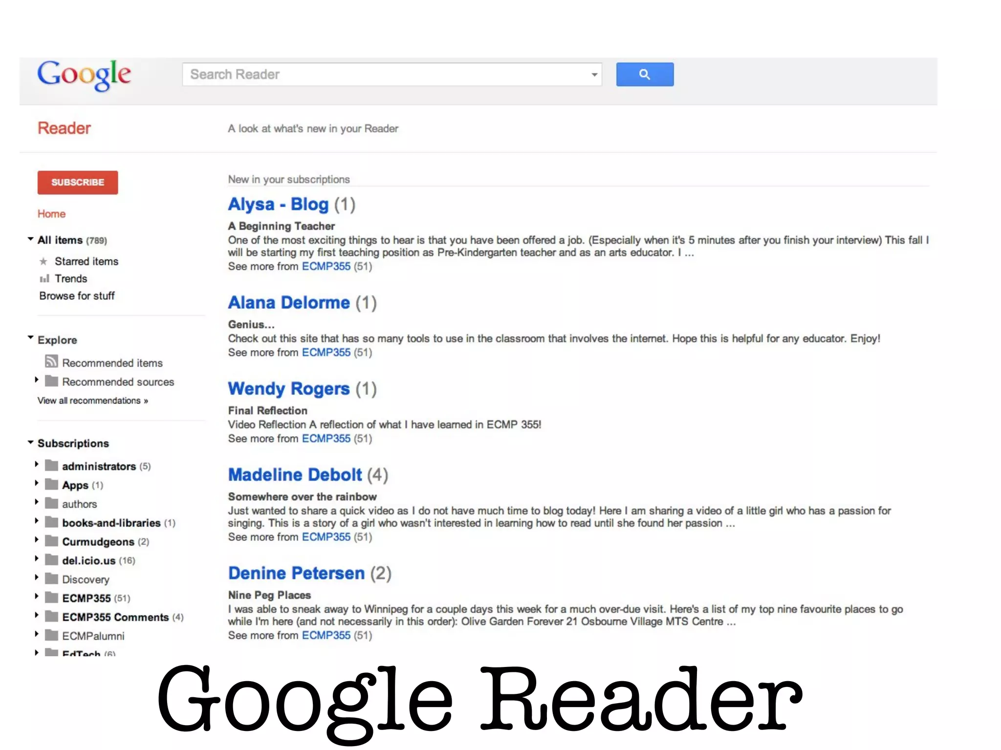 Google Reader
 