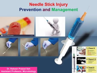 Needle Stick Injury
Prevention and Management
Dr. Rakesh Prasad Sah
Assistant Professor, Microbiology
 