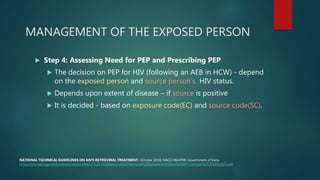 Needle stick injury management | PPTX