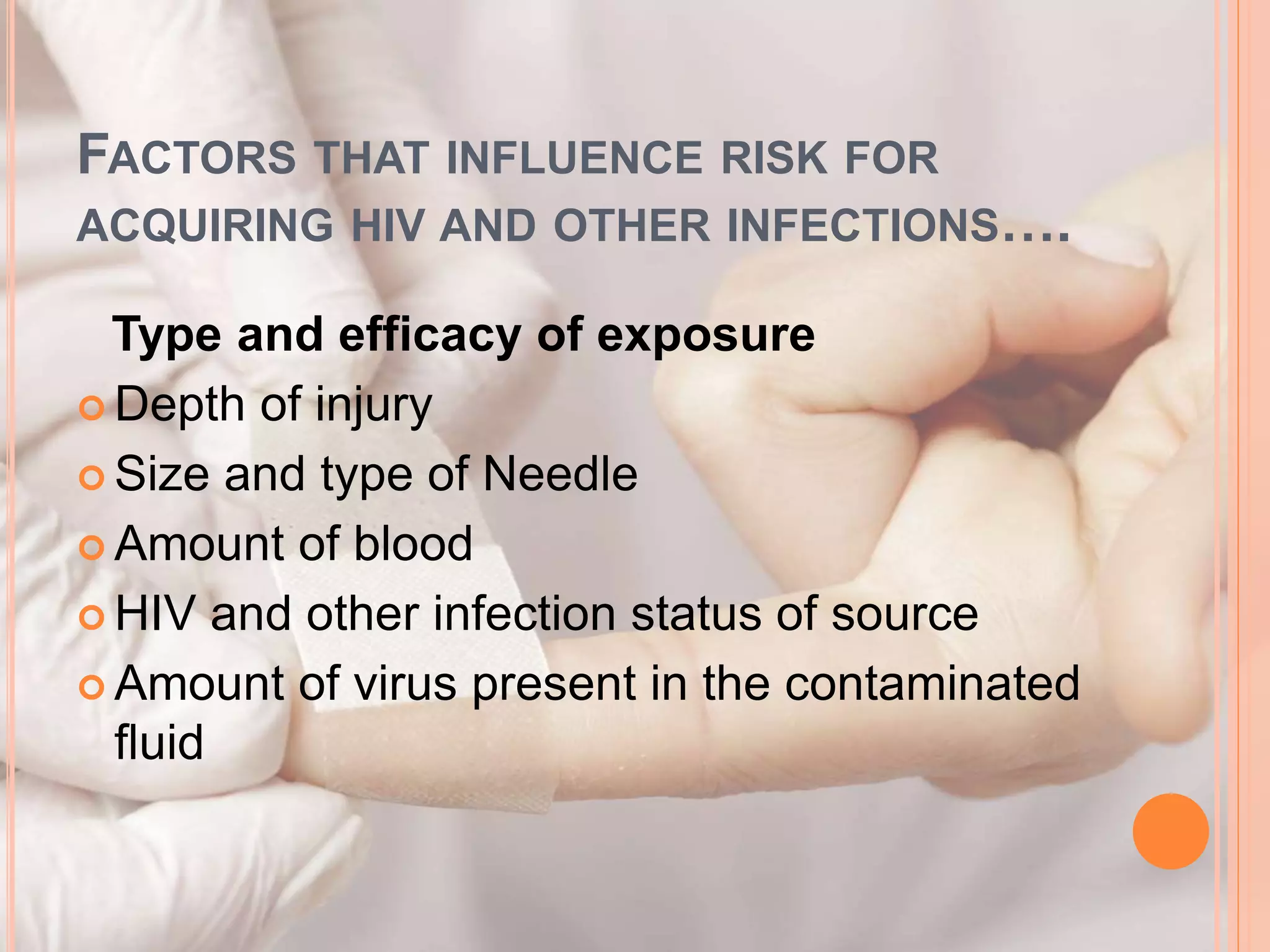 Needle stick injury PPT