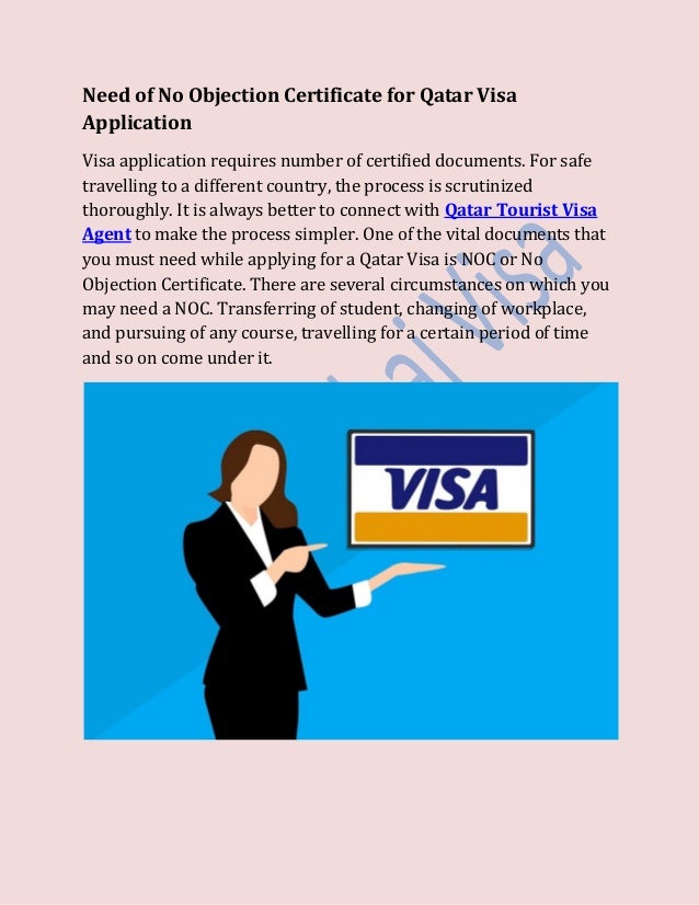Need Of No Objection Certificate For Qatar Visa Application