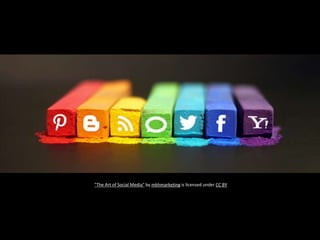 "The Art of Social Media" by mkhmarketing is licensed under CC BY
 