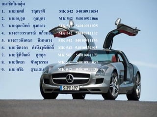 สมาชิกในกลุ่ม
1. นายเมตต์ รฤกชาติ             MK 542   54010911084
2. นายอนุรุต กุลบุตร            MK 542   54010911066
3. นายดุลยวิทย์ ยุงกลาง         MK 542   54010911025
4. นางสาววราภรณ์ แก้วหอม        MK 542   54010911132
5. นางสาวอังคณา ฉิมหลวง         MK 542   54010911156
6. นาย จิตรกร คานึงวุฒิศักดิ์   MK 542   54010911105
7. นาย ฐิติวัฒน์ คูสกุล         MK 542   54010911171
8. นายสั ตยา ขันสุ ธรรม         MK 542   54010911057
9. นาย ศรัล สุ ระเสน            MK 542   54010911138
 