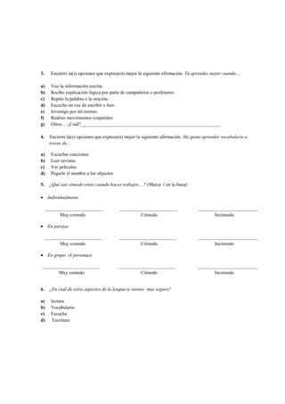 Needs analysis questionnaire (1) | DOCX