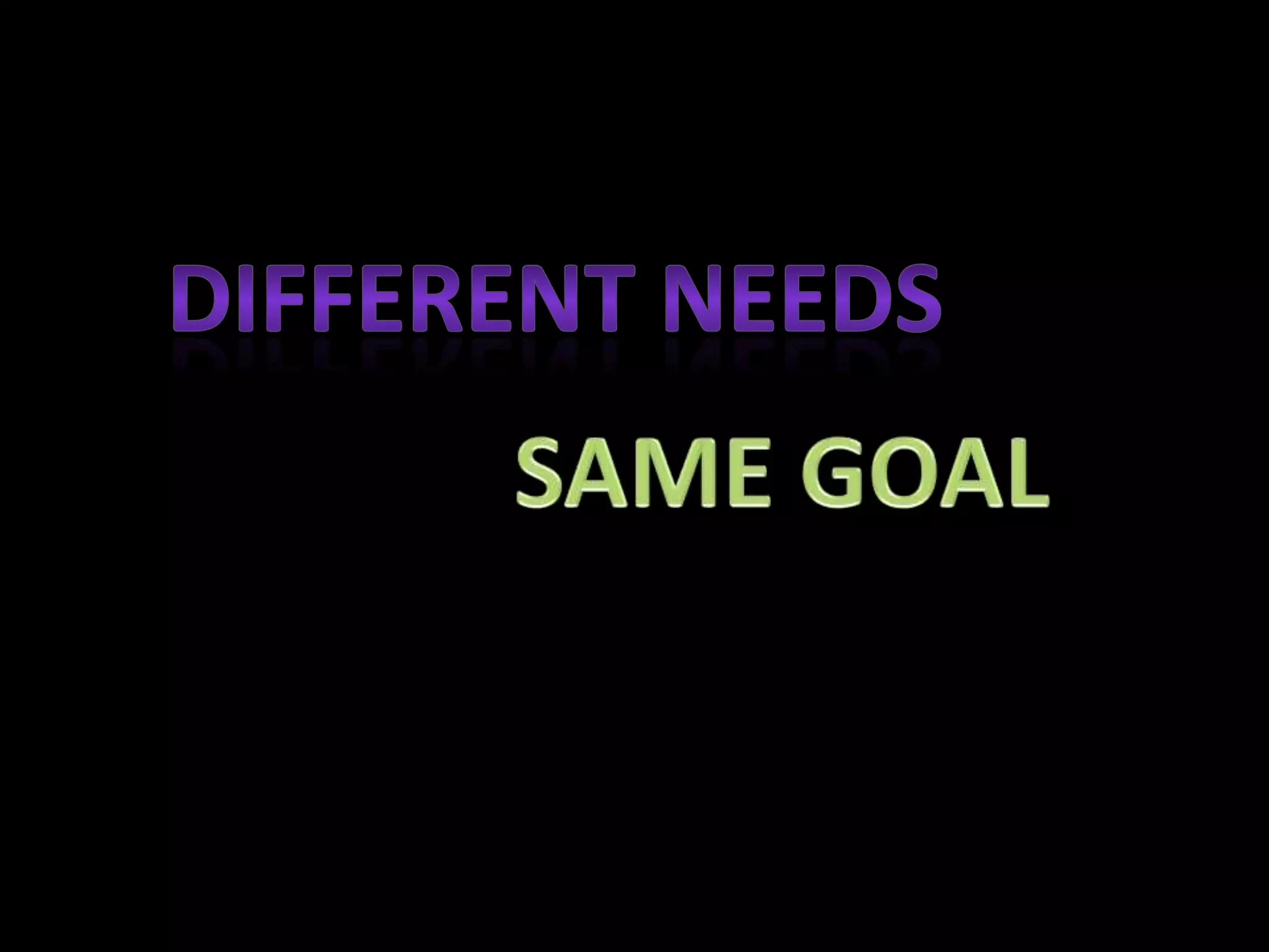 Needs and motivation