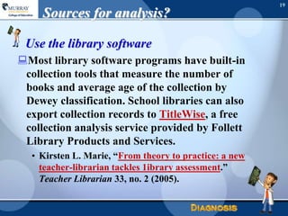 Library Program Assessment Needs assessment | PPT