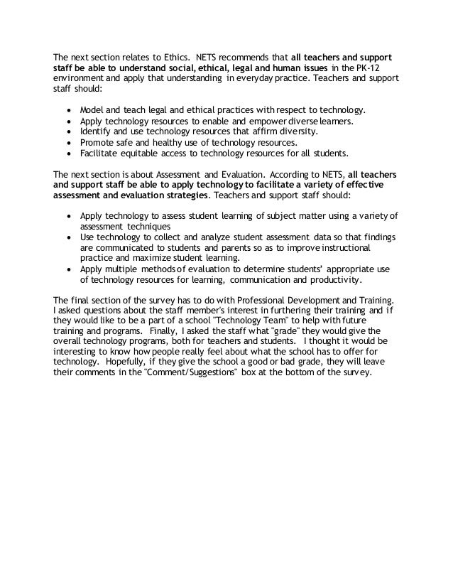 Needs assessment justification