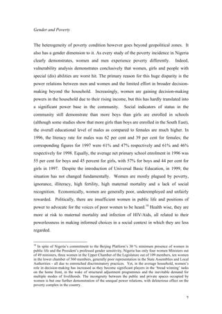 Needs, poverty and democracy in nigeria – an assessment | PDF