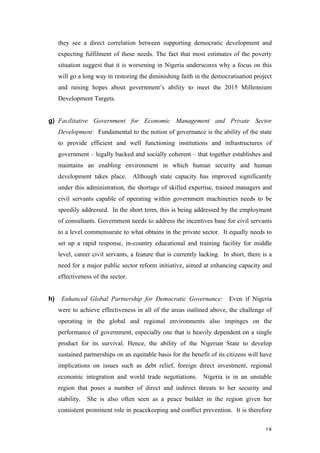 Needs, poverty and democracy in nigeria – an assessment | PDF