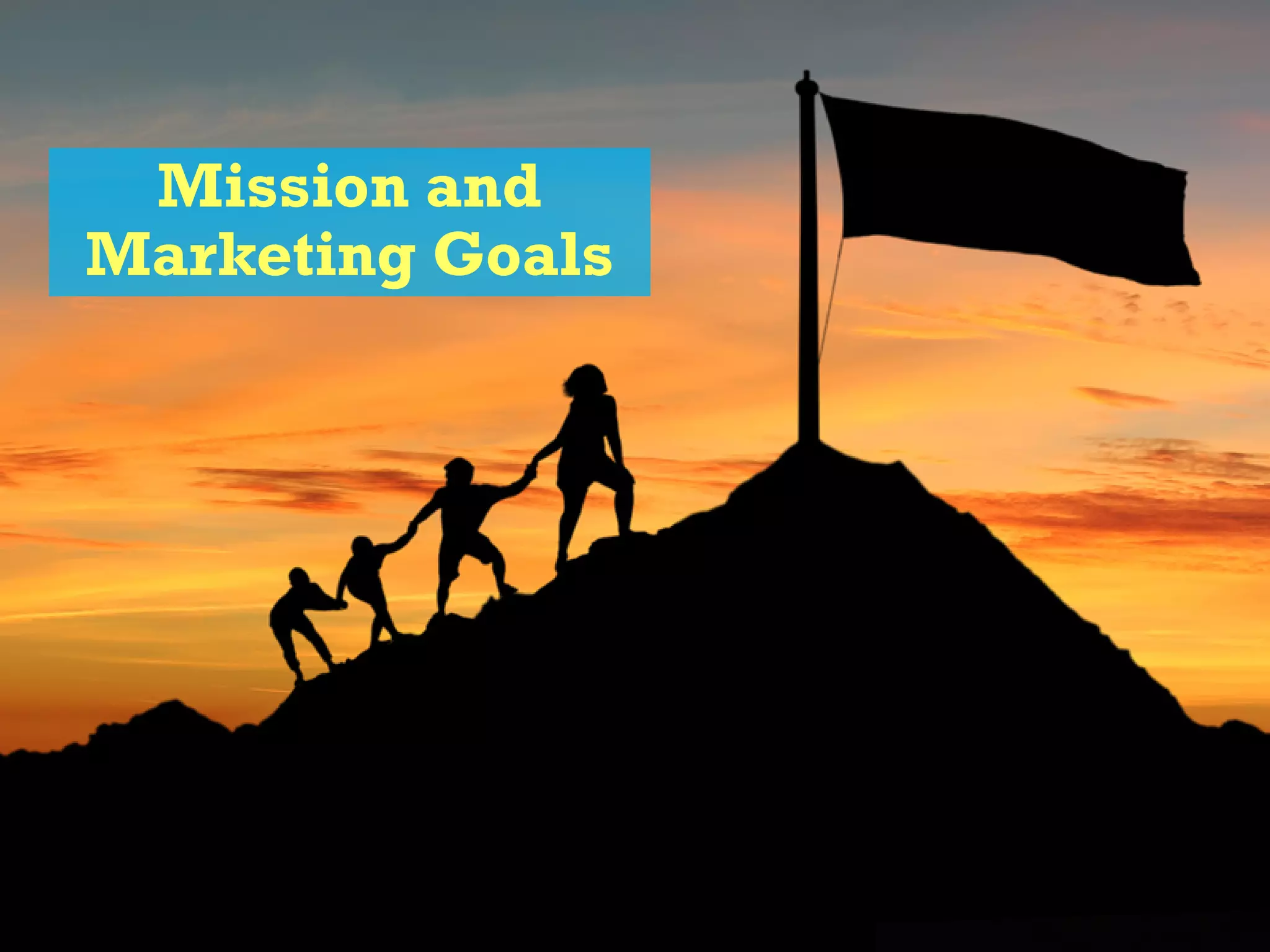 Mission and
Marketing Goals
 