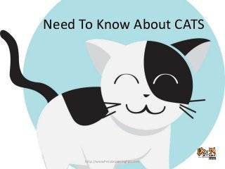Need To Know About CATS
http://www.PetsGroomingTips.com
 