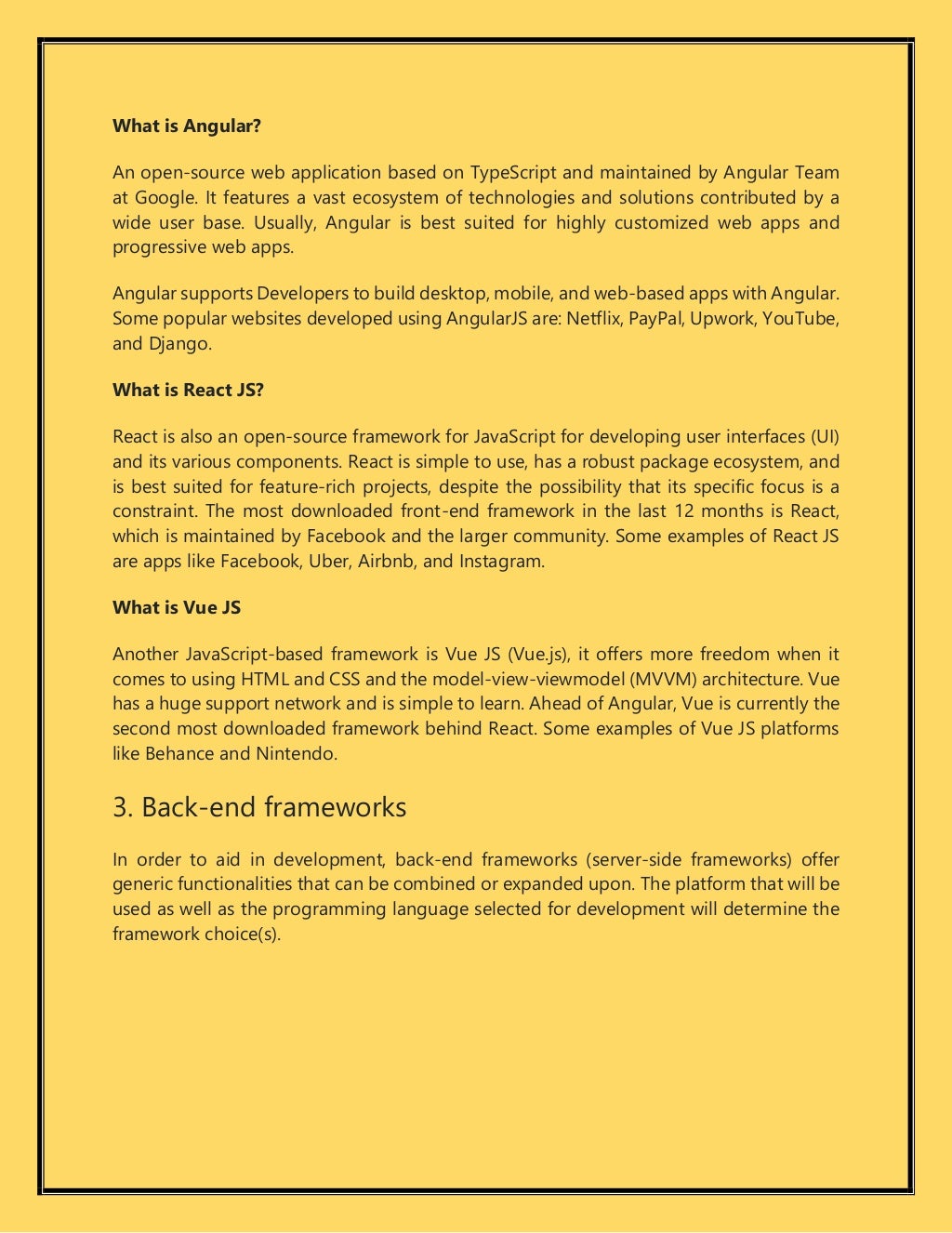 Need to Know about what is A Framework In Programming.pdf