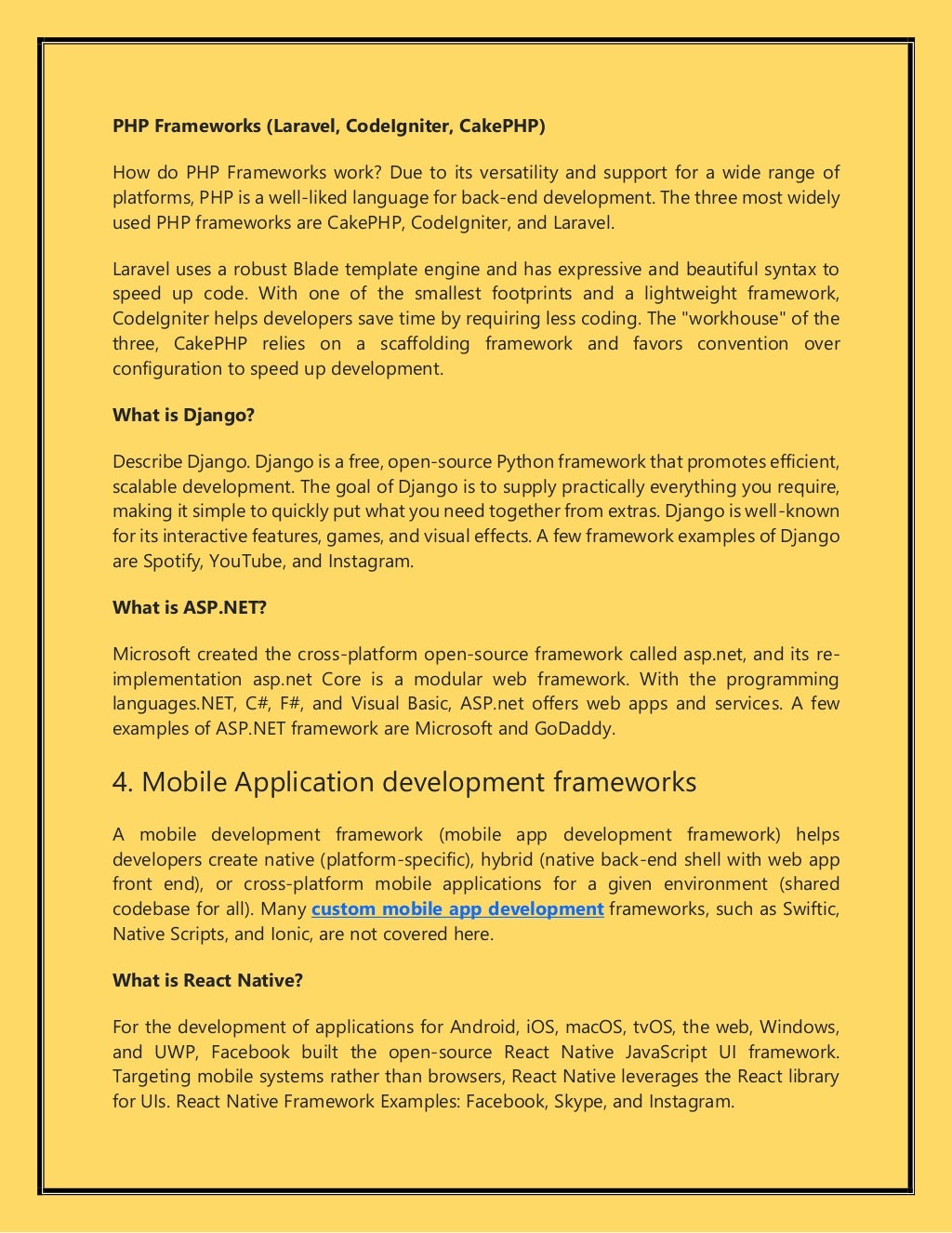 Need to Know about what is A Framework In Programming.pdf