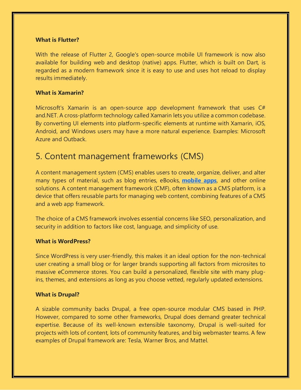Need to Know about what is A Framework In Programming.pdf