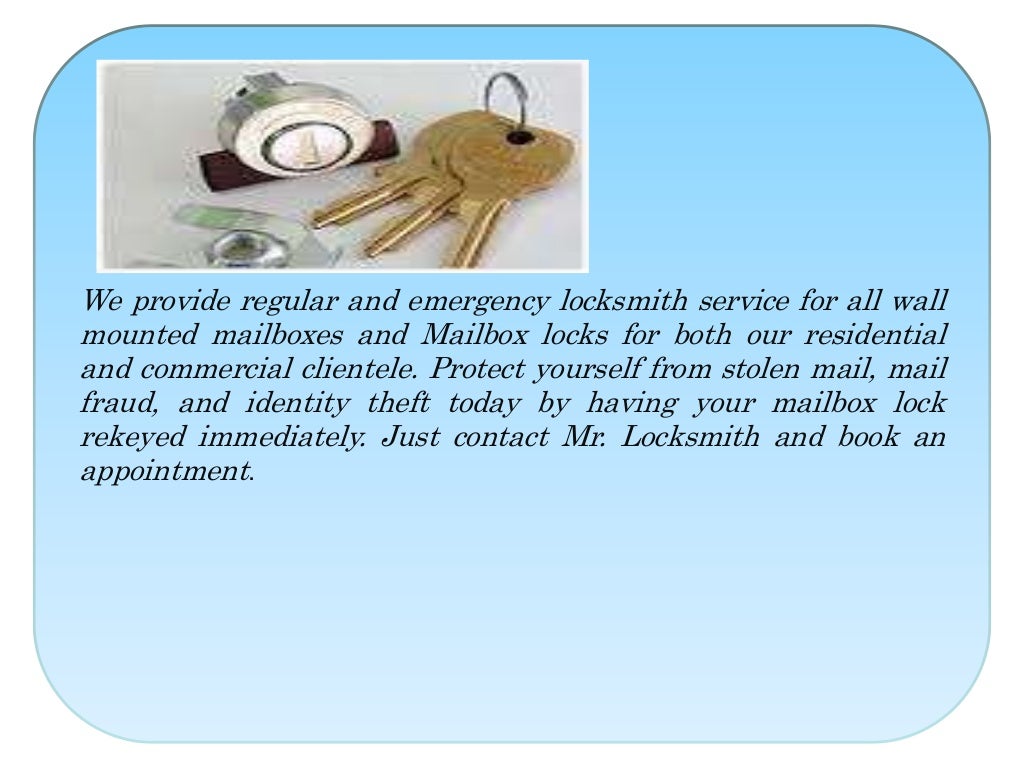 Need to replace or repair your mailbox locks mr locksmith northshore