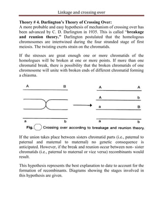 linkage and crossing over | PDF