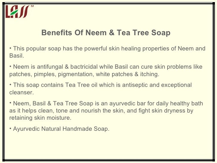 Neem, basil & tea tree soap