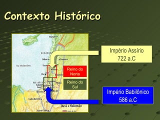 Império Assírio 722 a.C Contexto Histórico Reino do Norte Reino do Sul Império Babilônico 586 a.C 