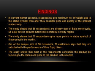 Consumer Buying Behavior on Bajaj Two Wheeler by Neeraj Bhandari ...