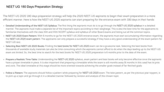 NEET PREPRATION TIPS AND STRATEGY