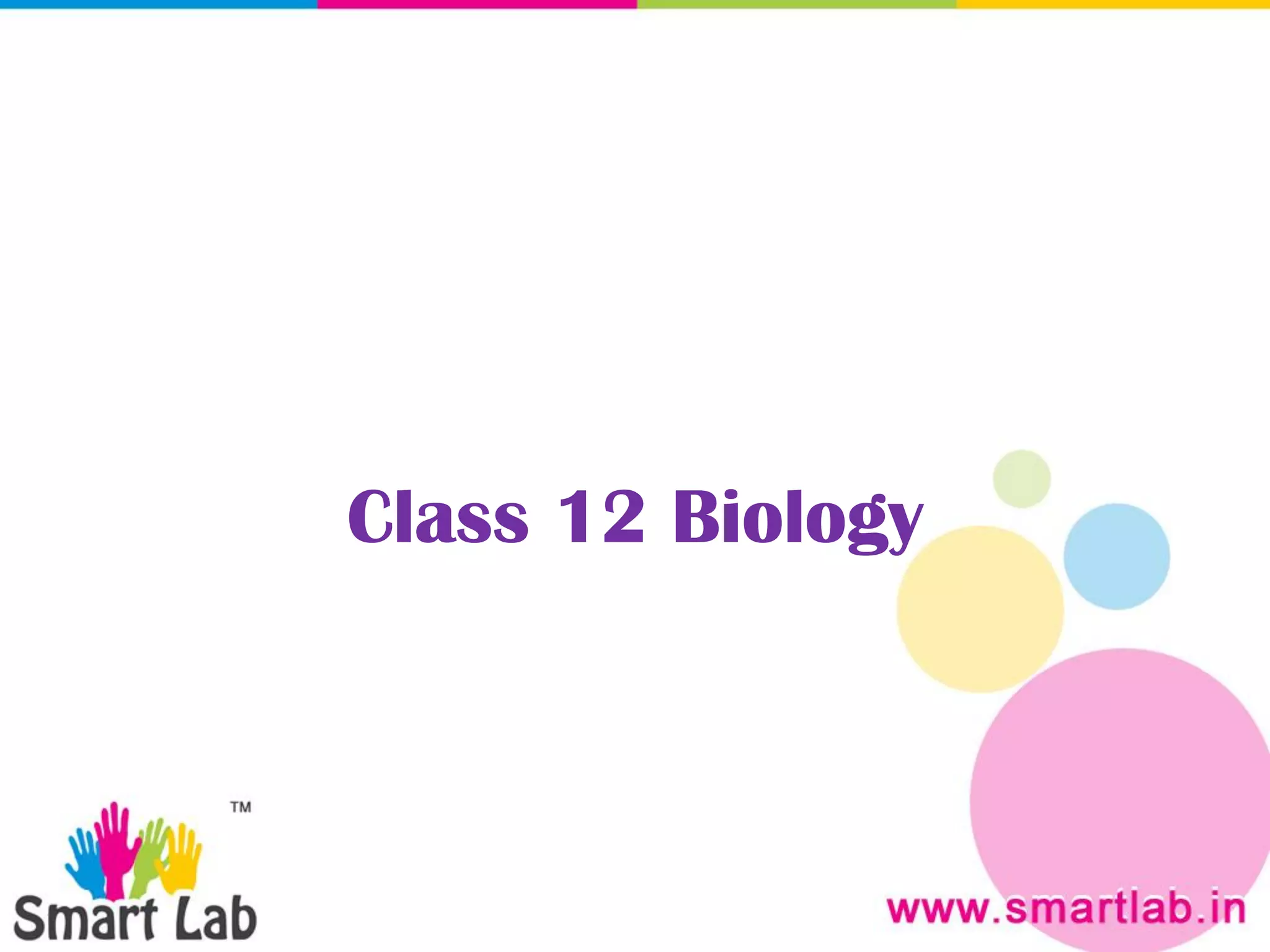 Class 12 Biology
 