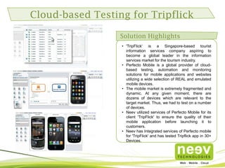 Neev Mobile Testing Approach