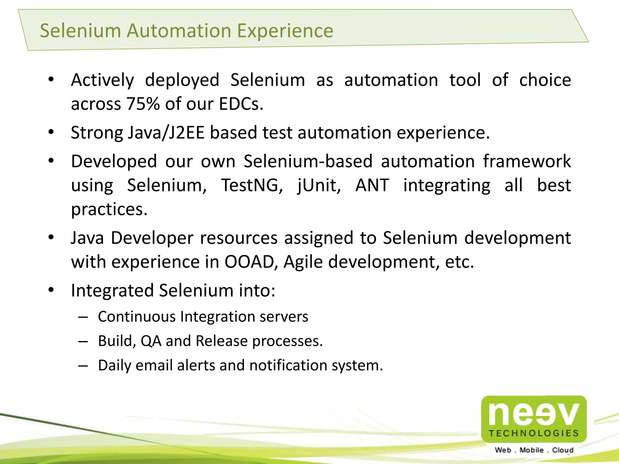 Agile Testing Expertise 
 