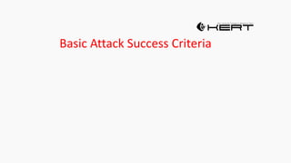 Basic Attack Success Criteria
 