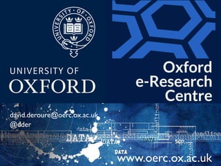 www.oerc.ox.ac.uk	
david.deroure@oerc.ox.ac.uk	
@dder	
 