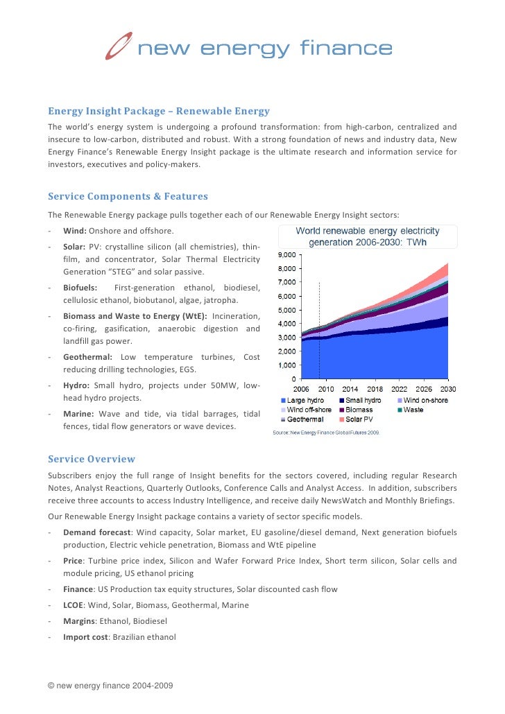 Renewables information 2009