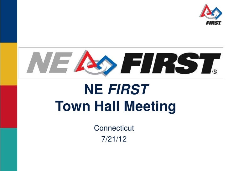 NE FIRSTTown Hall Meeting     Connecticut      7/21/12 