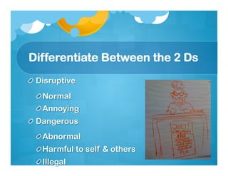 Differentiate Between the 2 Ds
 