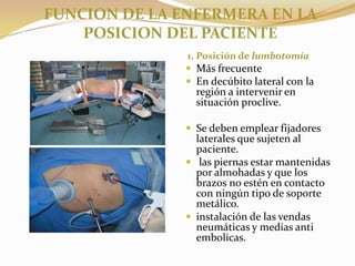 FUNCION DE LA ENFERMERA EN CIRUGIA DE NEFRECTOMIA 
VERIFICACION DE EQUIPOS BIOMEDICOS 
-MAQUINA DE 
ANESTESIA. 
-ELECTROBI...