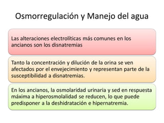 Osmorregulación y Manejo del agua
 