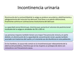 Incontinencia urinaria
 