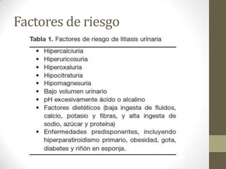 Factores de riesgo

 