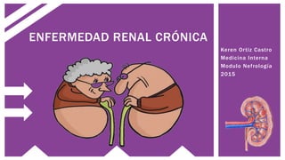 Keren Ortiz Castro
Medicina Interna
Modulo Nefrología
2015
ENFERMEDAD RENAL CRÓNICA
 