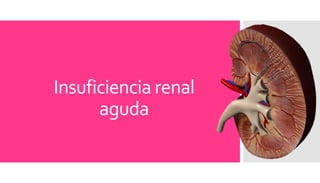 Insuficiencia renal
aguda
 