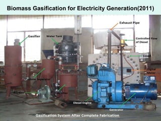 Biomass Gasification for Electricity Generation(2011)
 