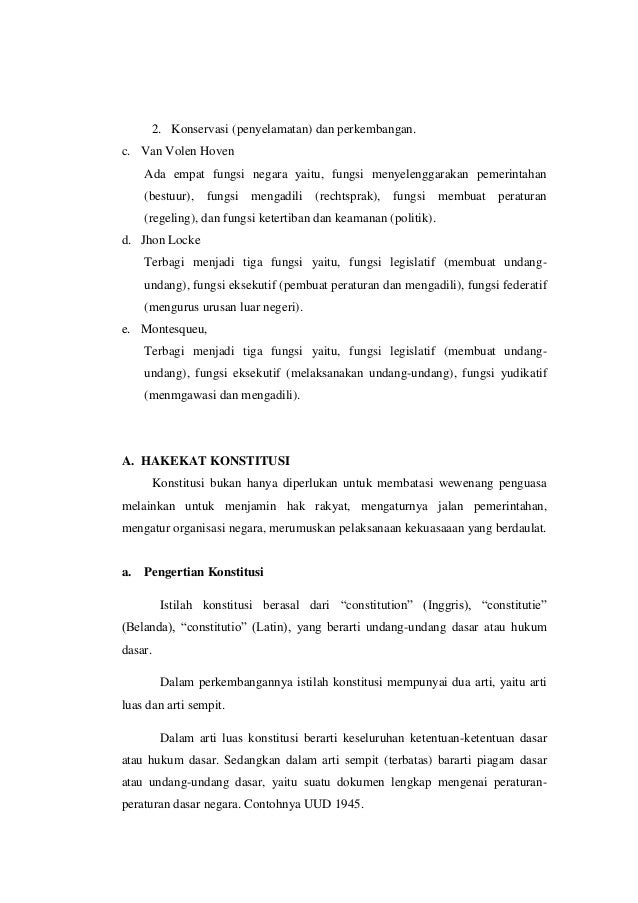 Negara Dan Konstitusi