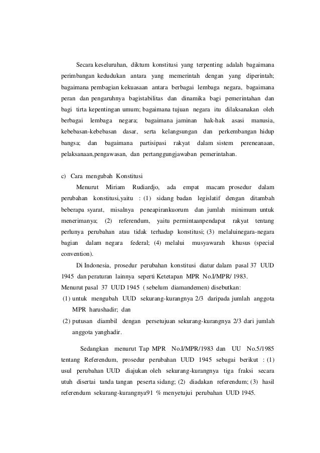 Negara Dan Konstitusi