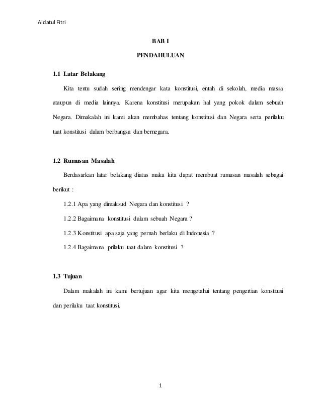 Negara Dan Konstitusi