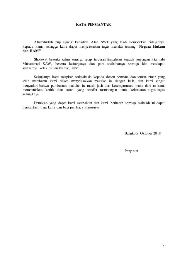 Negara Hukum Dan Ham
