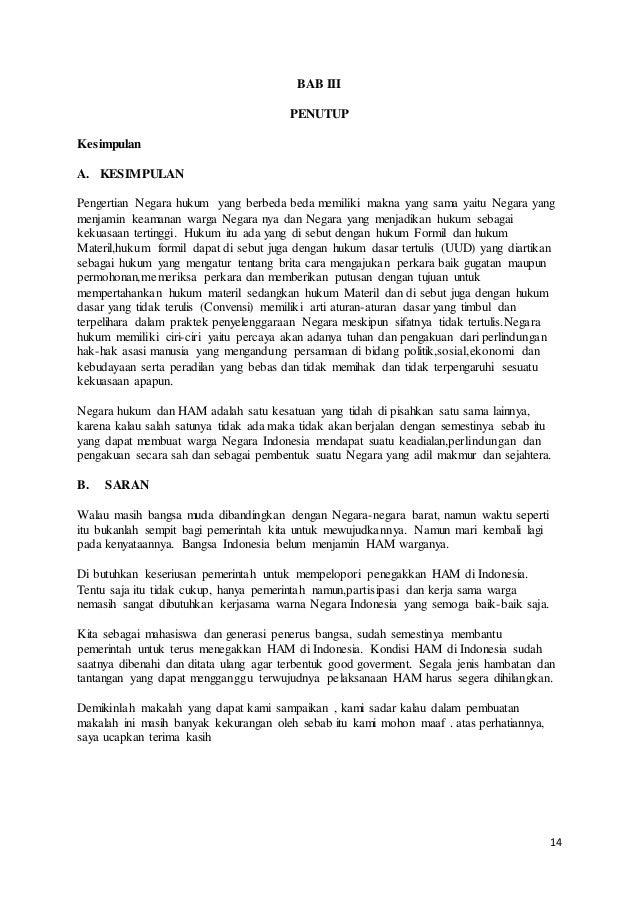 Negara Hukum Dan Ham
