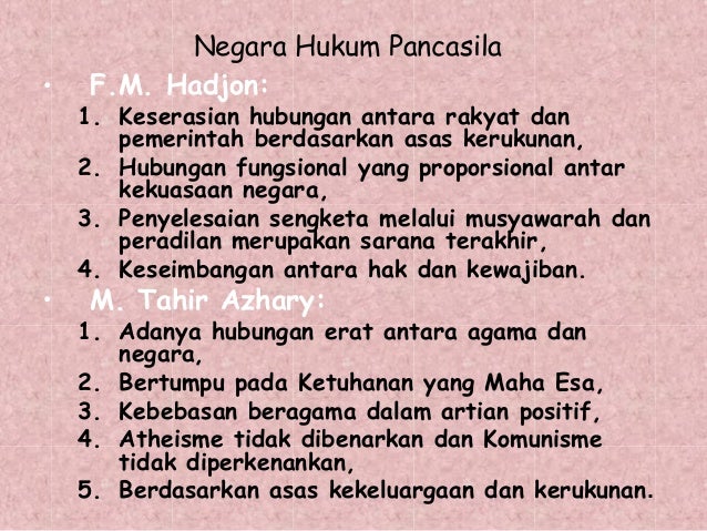 Negara Hukum Rule Of Law