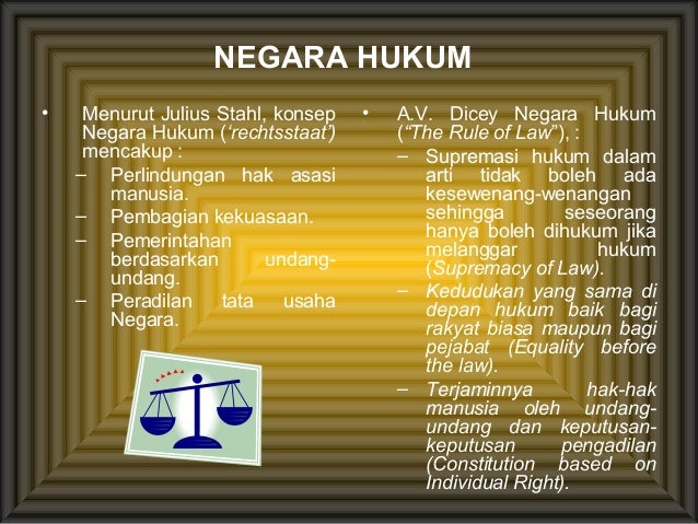 Negara Hukum Rule Of Law