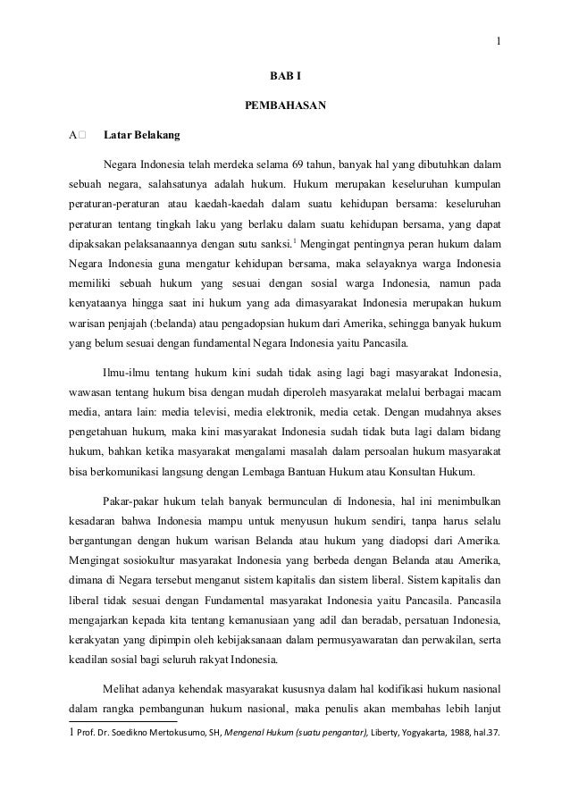 Negara Ri Belum Memiliki Hukum Nasional