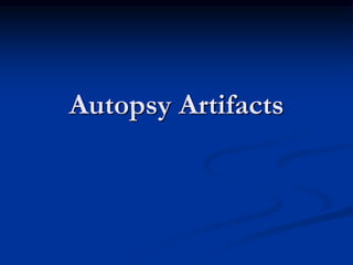 Autopsy Artifacts
 